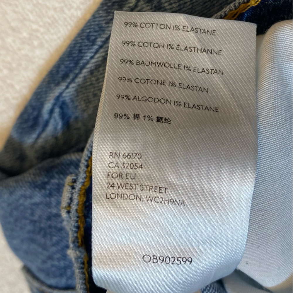 Free People Jeans Women's Size 28 Blue Denim Medium Wash Button Fly Distressed - Picture 9 of 10